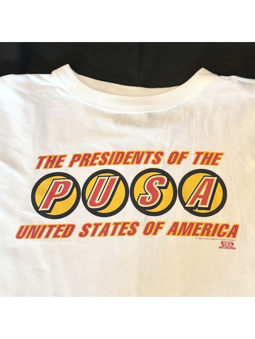 Vintage 1995 PUSA Presidents Of The USA Band Tee XL 90s White